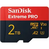 SanDisk Extreme Pro A2 V30 Micro Sdxc 2tb Memory Card With Adapter Clair