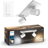 Philips Hue Runner Spot Monté en Surface White Ambiance - 2 Spots - Blanc + Variateur