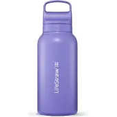 LifeStraw bouteille filtre à eau Go 2.0 acier inoxydable chardon violet isolée 1 litre - violet