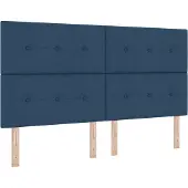 vidaXL Tête de lit avec tête de lit Bleu 180 cm tissu