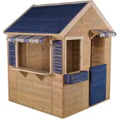 Wendi Toys Maison de jeu en bois Dauphin Nature 120x120x155 cm