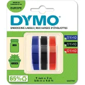 Dymo Embossing Tape 9 mm 3 Couleurs Pack