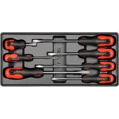 YATO Bloc-tiroir 385x175x41mm y compris 7 tournevis