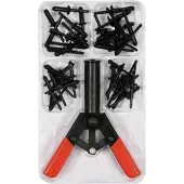 YATO Riveteuse manuelle 165 mm, rivets en plastique 5,6,3,6,6 mm 41 pcs