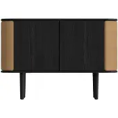 UMAGE Treasures Armoire à 2 Portes Black Oak | Sugar Brown