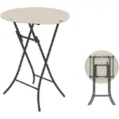 Lifetime Cocktail Folding Garden Table 84x110 Cm Blanc