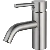 FortiFura Calvi Robinet de lavabo H14.6cm 1 trou à poser Inox brossé SW377856