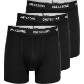 Only & Sons Boxers 'ONSFitz' noir / blanc cassé