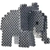 Hama Boîte Cadeau Midi - 2500 pces - 3D Safari - - UneTaille - Perles