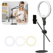 Ulanzi 10" Lampe à anneau avec support de téléphone
