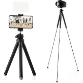 MOJOGEAR Tripod w/ Extendable Legs Tot 110cm (MG-30) (Matières plastiques), Trépied, Noir