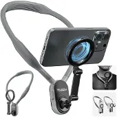 Telesin Neck Mount magnétique avec MagSafe pour smartphone, gris