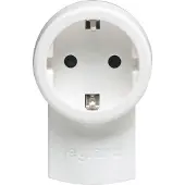 Legrand Fiche de sécurité avec prise de courant, fiche double fonction, standard allemand, 2P + E, 16A blanc/gris, 050462
