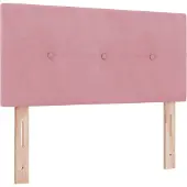 vidaXL Tête de lit rose 100 cm en velours