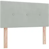 vidaXL Tête de lit gris clair 100 cm velours
