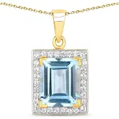 Rafaela Donata Chaîne bleu / jaune d'or