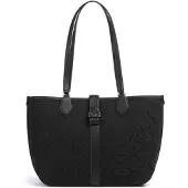 Kate spade Cabas 'Spade Flower Jacquard Medium Open Tote' anthracite / noir