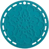 Le Creuset Coaster Le Creuset Silicone Bleu Caraïbes 20 cm