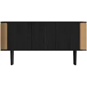 UMAGE Treasures Armoire à 3 Portes Black Oak | Sugar Brown