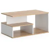 Vicco Table basse Hasso Chêne doré/blanc 90x49.4cm, Model 55600