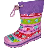 Beck Bottes en caoutchouc 'Joy' vert / violet / rose / rouge