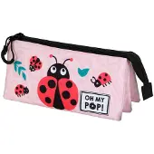 Oh My Pop! Triple Pencil Case Ladybug