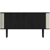 UMAGE Treasures Armoire à 3 Portes Black Oak | White Sands