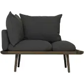 UMAGE Lounge Around 1½ places Canapé Dark Oak | Shadow