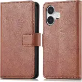 IMoshion Étui de télephone portefeuille de luxe Apple iPhone 17 - Marron