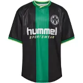 Hummel T-Shirt fonctionnel 'Loose Ball' vert / noir / blanc