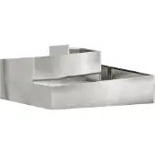 vidaXL Cache-pot de jardin Argent 100 x 100 x 50 cm Acier inoxydable