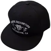 Social Distortion Hommes, Casquette, Fullerton Skelly Snapback Cap, Noir