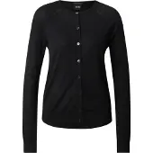 BOSS Cardigan à col rond en laine mérinos extra-fine