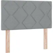 vidaXL , tête de lit, gris clair, tissu