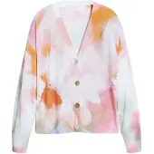 Desigual Cardigan orange / rose pastel / blanc