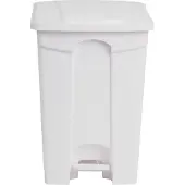 Jantex Poubelle de cuisine à pédale blanche 45 L
