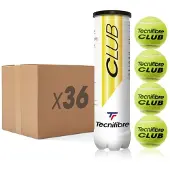Tecnifibre Club Pet Tennis Balls Box Jaune 36 x 4 Balls