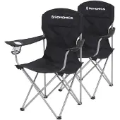 Songmics Chaise Pliable Confortable, Noir