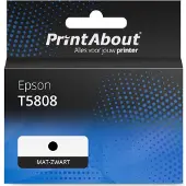 PrintAbout Cartouche compatible pour Epson T5808 - Noir mat