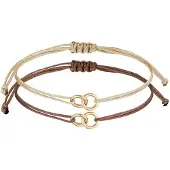 Elli Bracelet 'Infinity' marron / cappuccino / or