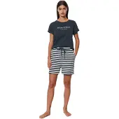 Marc O'Polo Pyjama ' Mix & Match Cotton ' bleu / blanc