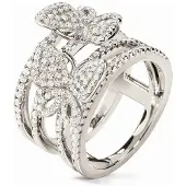Folli Follie 3r17s086c-52 Ring Argenté 52 Femme