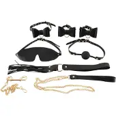 Bad Kitty Kitty Coquin - set bondage 7 pièces (noir-or)