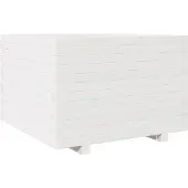 vidaXL Jardinière blanc 70x70x49,5 cm bois de pin massif