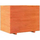 vidaXL Jardinière cire marron 90x60x72,5 cm bois de pin massif