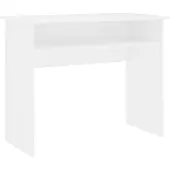 vidaXL Bureau blanc 90x50x74 cm bois composite