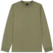 BOSS T-shirt Relaxed à manches longues en coton mercerisé
