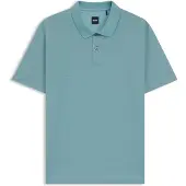 BOSS Polo en coton mercerisé avec motif jacquard géométrique
