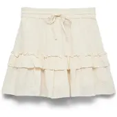 Vero Moda Jupe 'VMMie' blanc cassé