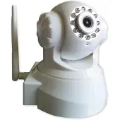 Eurowebbiz Caméra de surveillance 24h/24, Wifi et télécommandable